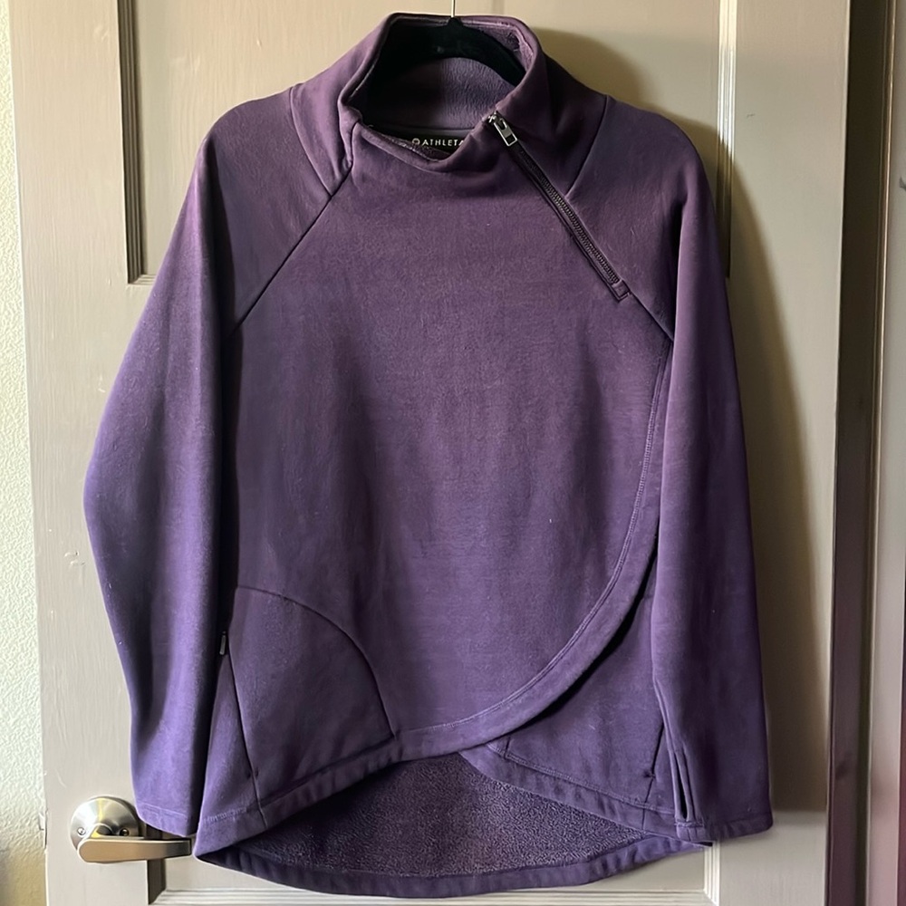 Athleta Asymmetrical Zip Pullover